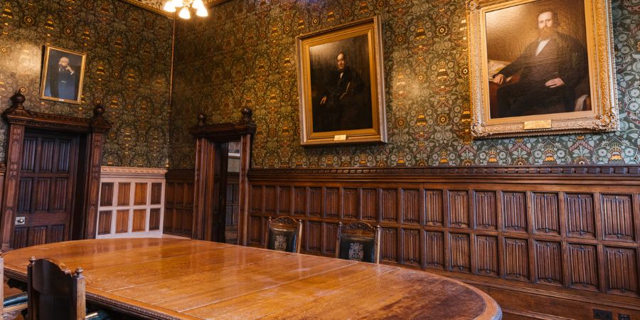 The Mayor's Reception Room at Rochdale Town Hall.